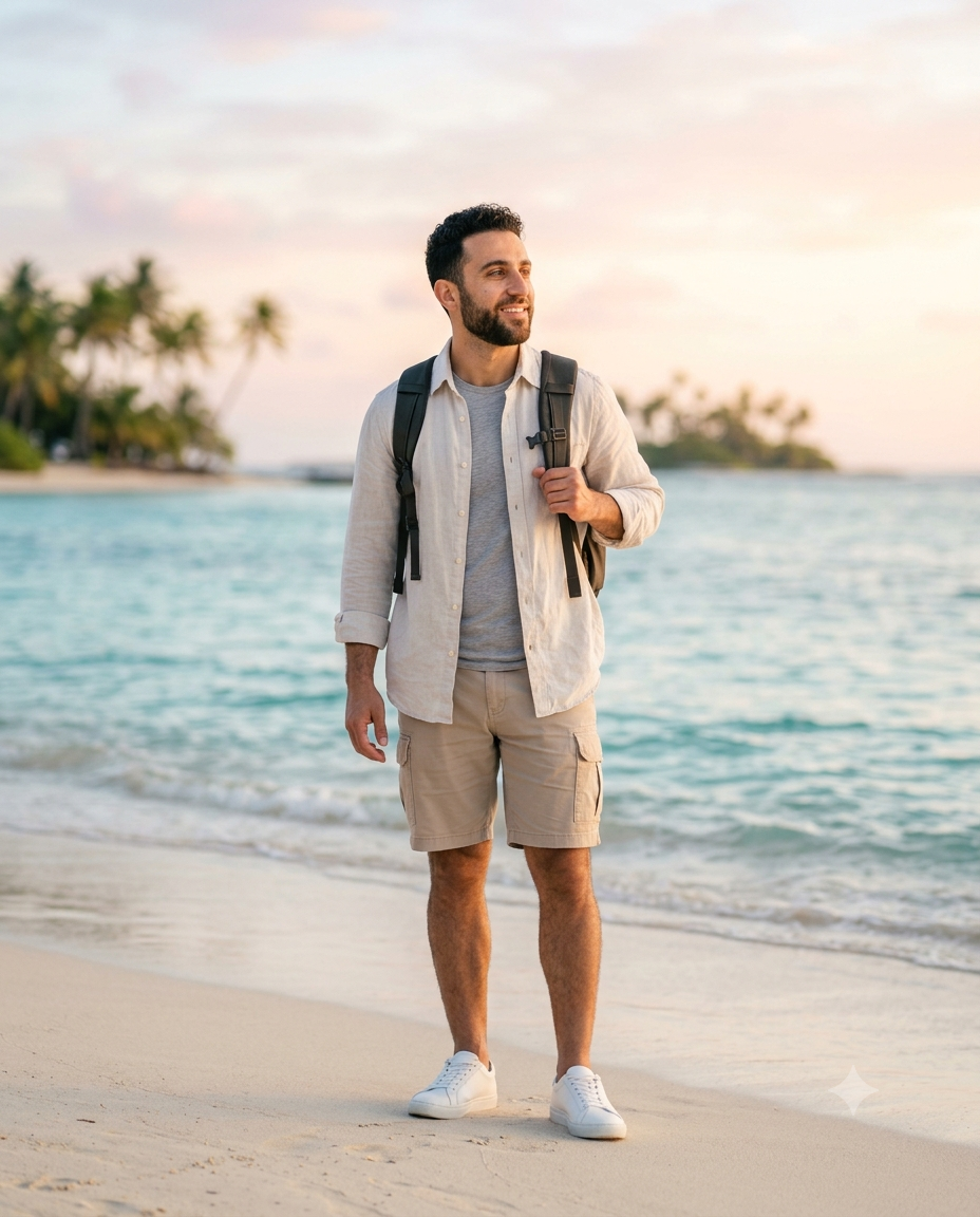 Referência Viagem - Viagem Masculino – Praia Tropical