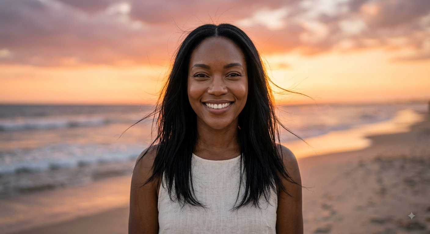 Referência Viagem - Praia ao Pôr do Sol (Feminino)