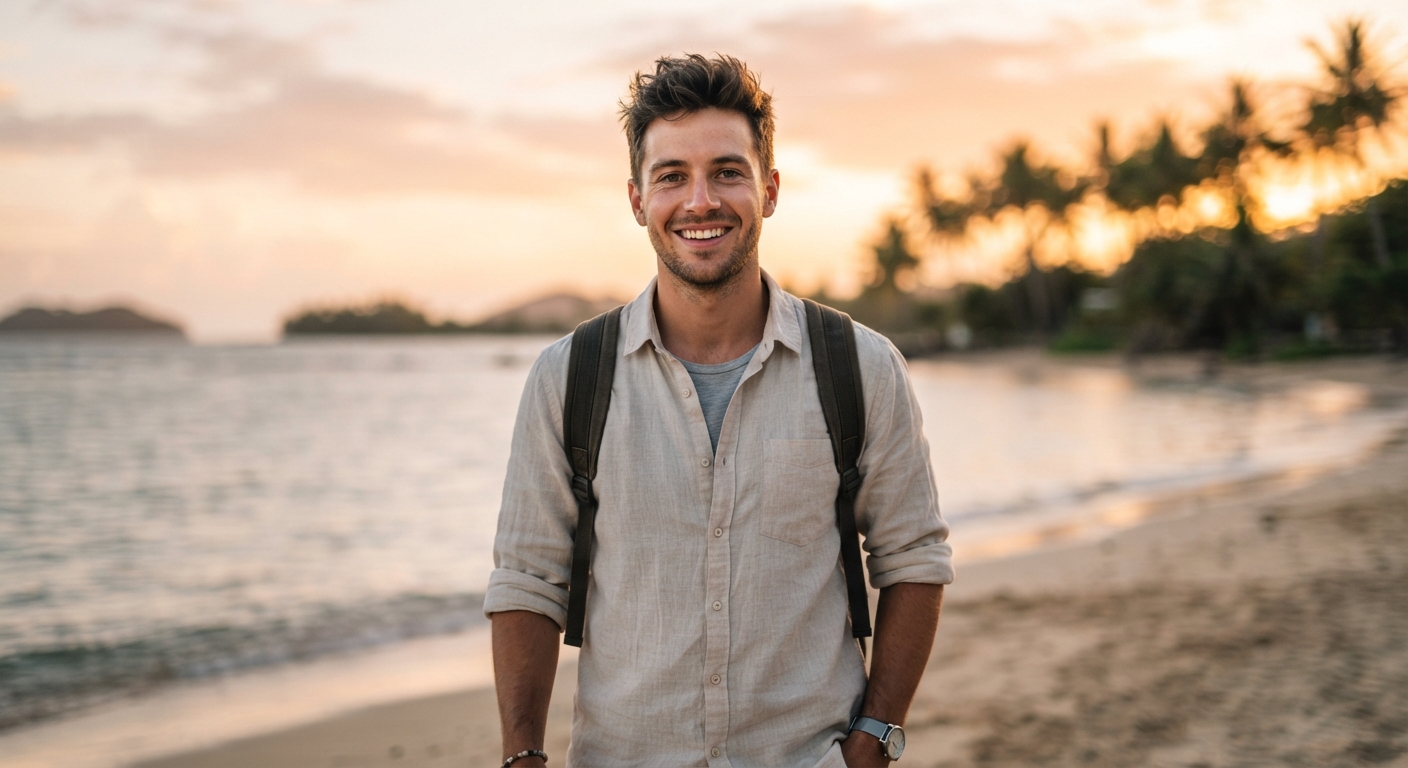 Referência Viagem - Viagem Masculino – Praia Tropical
